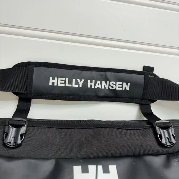 Helly Hansen Black Messenger Bag  Adjustable Shoulder Strap Broken Back Zipper - Picture 2 of 16